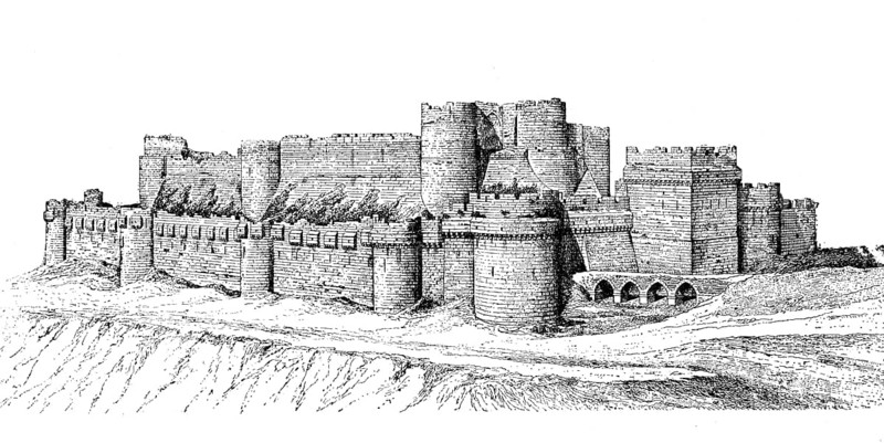 The ruins of the hospitalite castle Karak