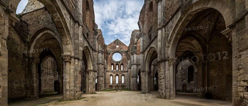 Ruins of the former Cistercian Abbey of San Galgano