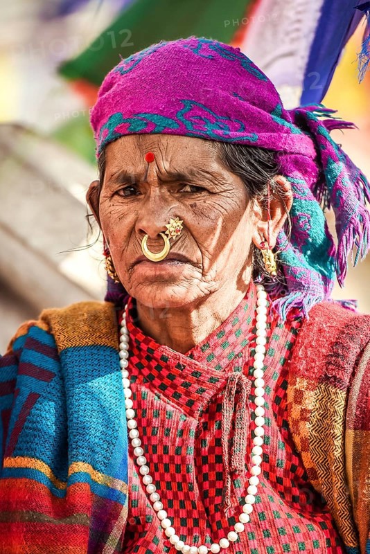 Woman with nose ring