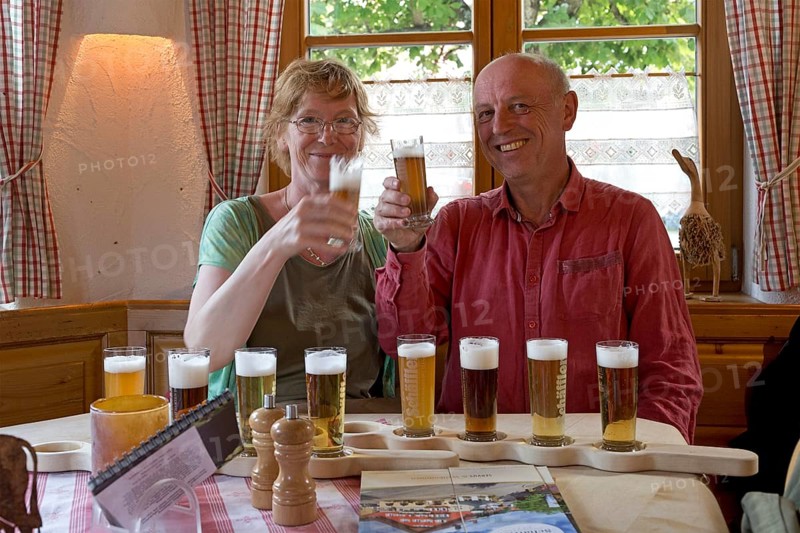 Couple at the beer tasting