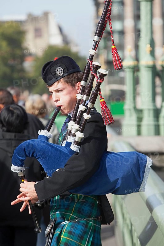 Bagpipe player