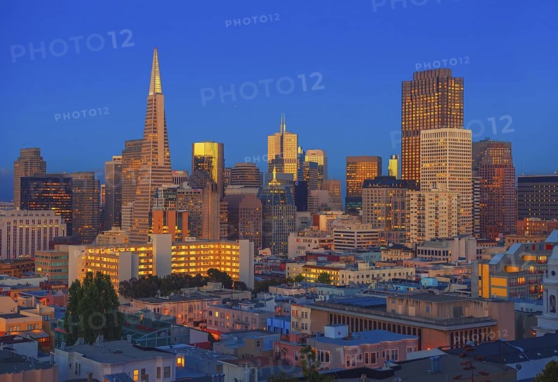 City centre and Transamerica Pyramid