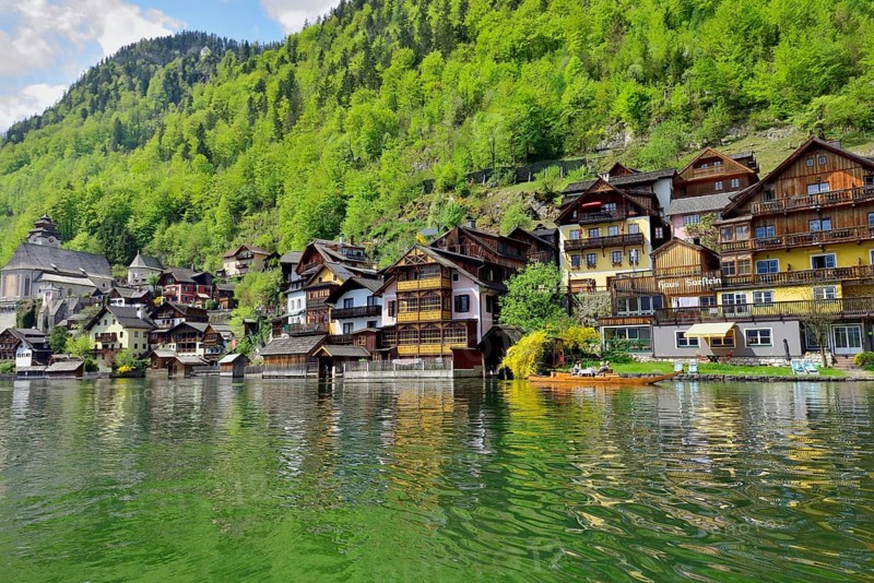 View of Hallstatt on Hallstattersee