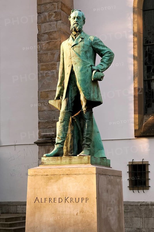 Alfred Krupp monument in the city center