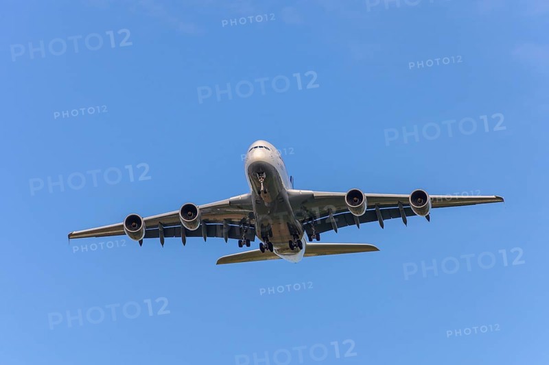 Lufthansa Airbus A 380-800 at take-off