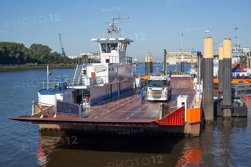 Car Ferry Vegesack-Lemwerder on the River Weser