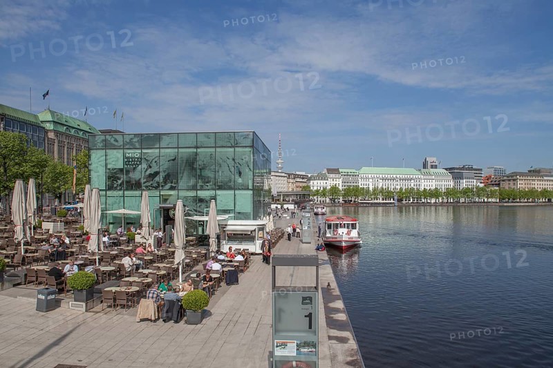 Pier at Jungfernstieg