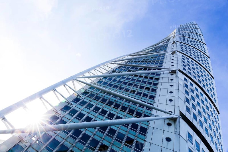 Modern high-rise building