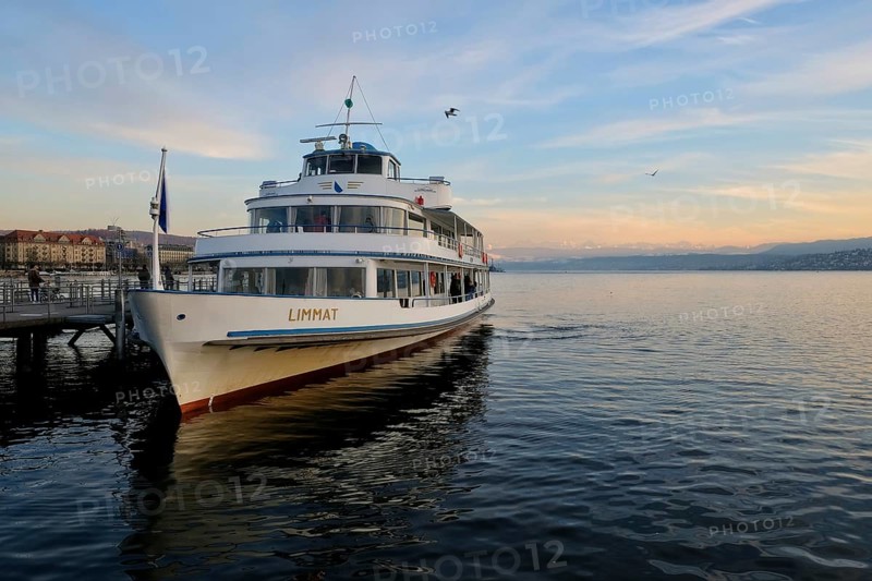 Passenger ship Limmat at mooring Limmatquai