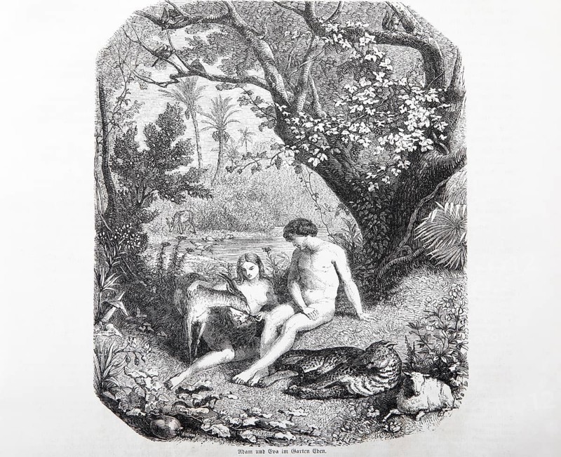 Adam and Eve in the Garden of Eden