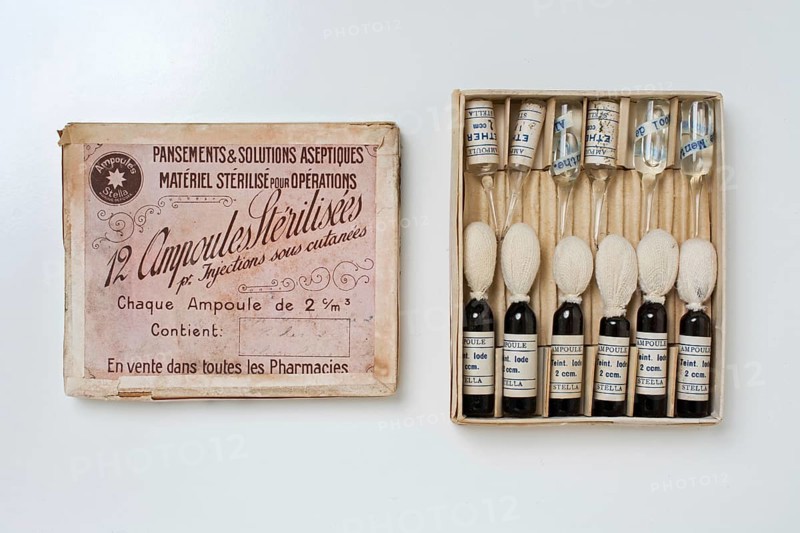 Iodine tincture from a historical first aid kit