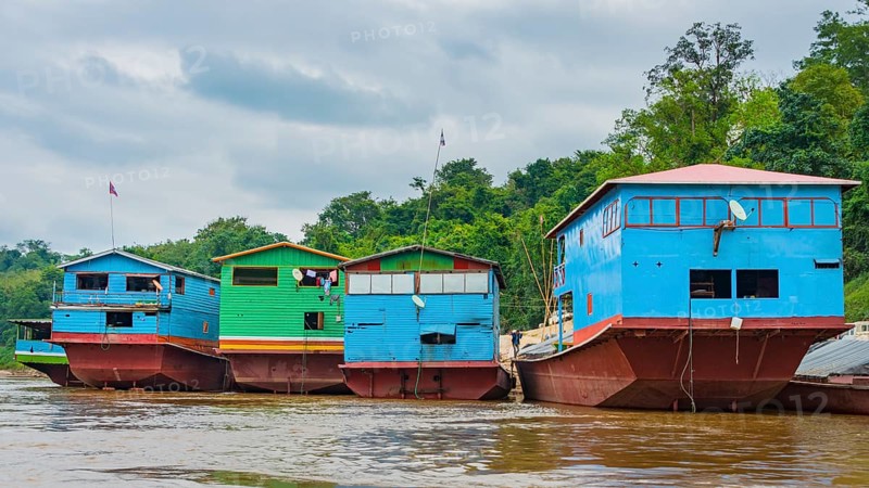 Houseboats on the Mekong