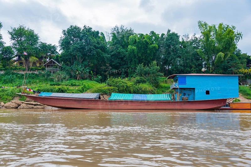 Houseboat on the Mekong