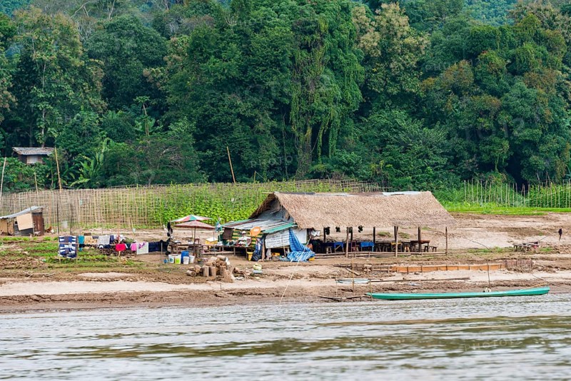 Cottage on the banks of the Mekong