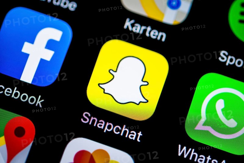 Smartphone screen with SnapChat