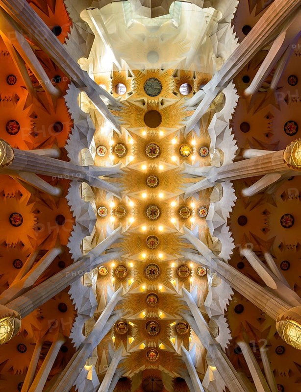 Interior view ceiling vault