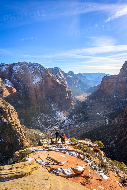 View from Angels Landing to Zion Canyon