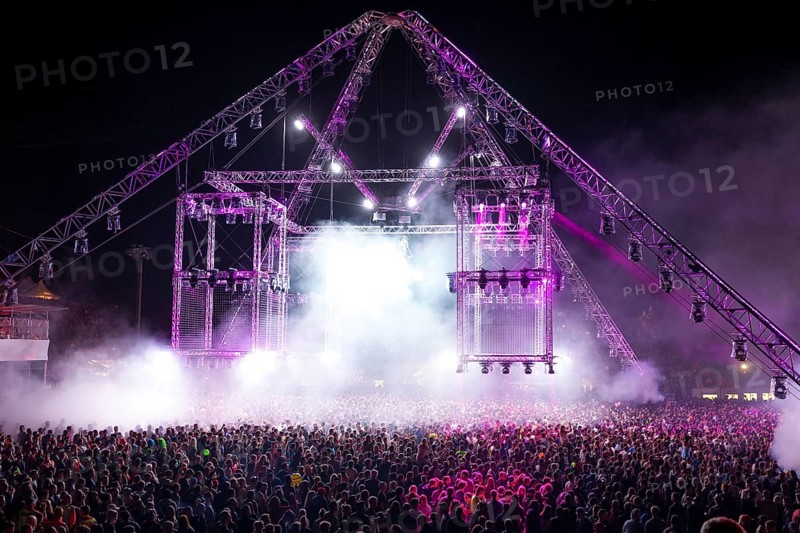 Crowd at Laser Show
