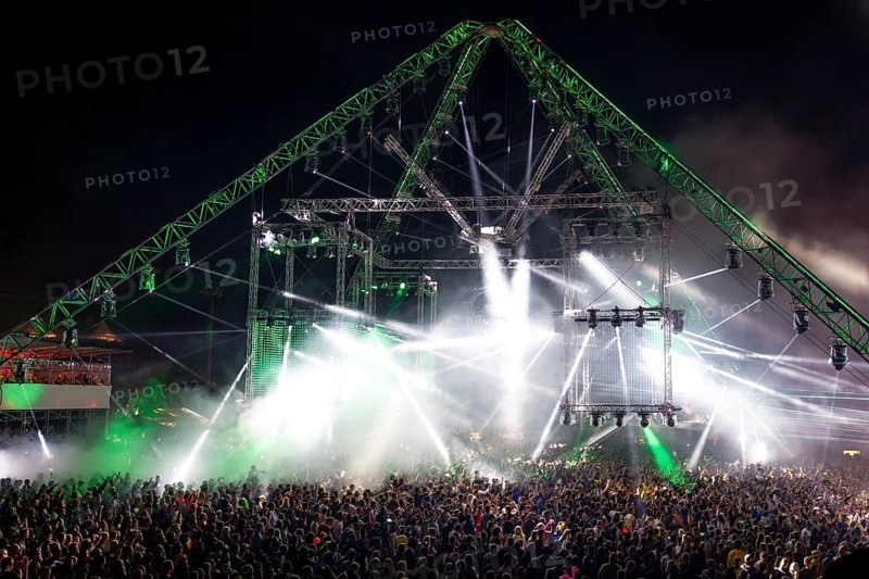 Crowd at Laser Show