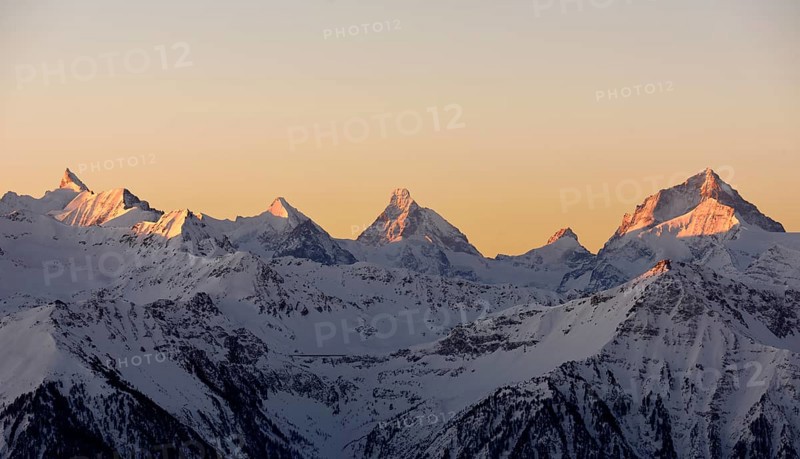 Alpine panorama with Rothorn