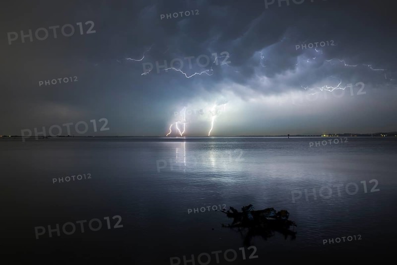 Thunderstorm with multiple thunderbolts