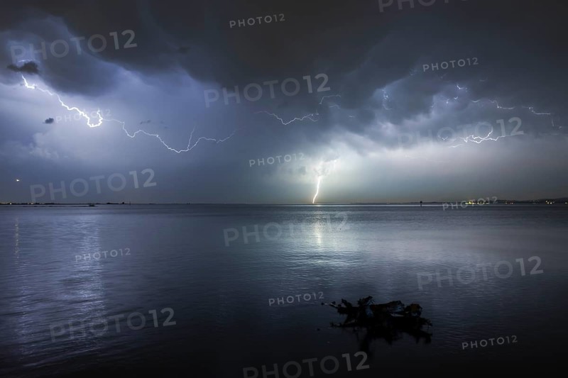 Thunderstorm with multiple thunderbolts