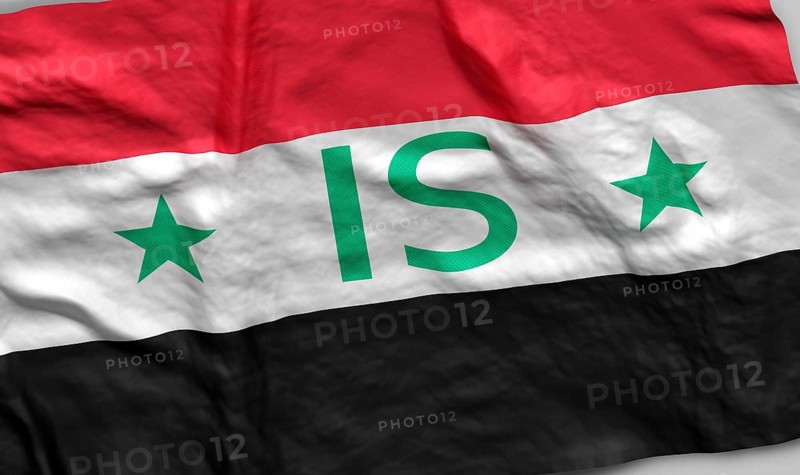 Syrian Flag with IS writing