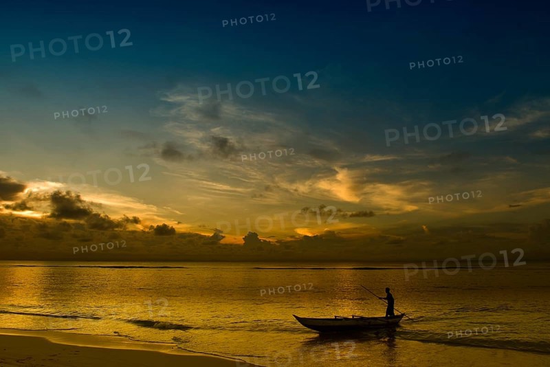 Pirogue on beach