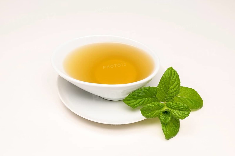 Peppermint tea (Mentha x piperita)