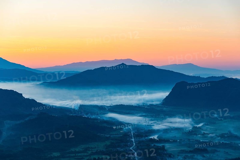 Karst mountains at sunrise