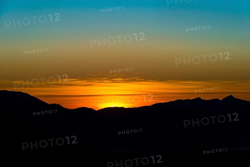 Sunrise over mountains