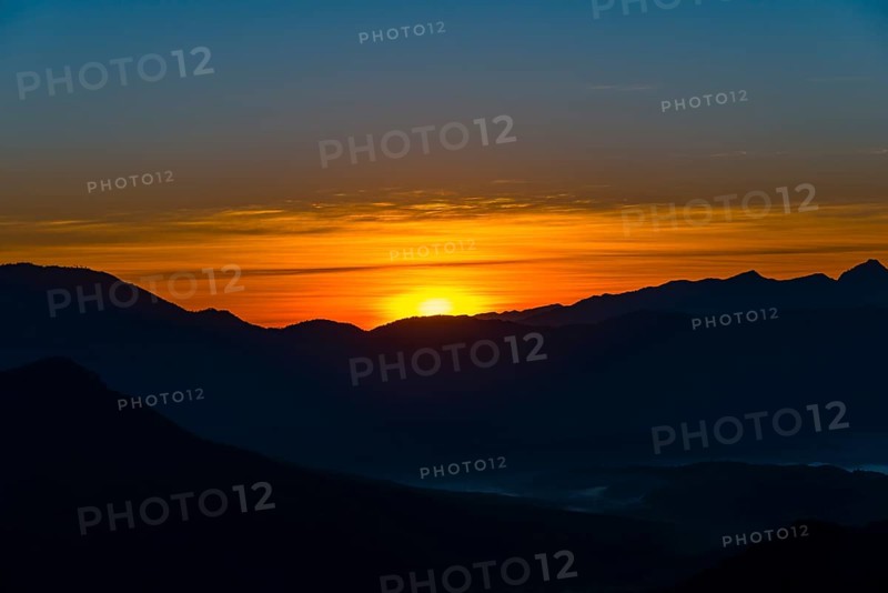 Sunrise over mountains