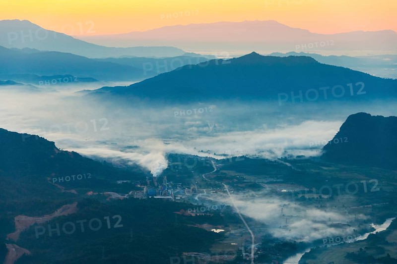 Karst mountains at sunrise