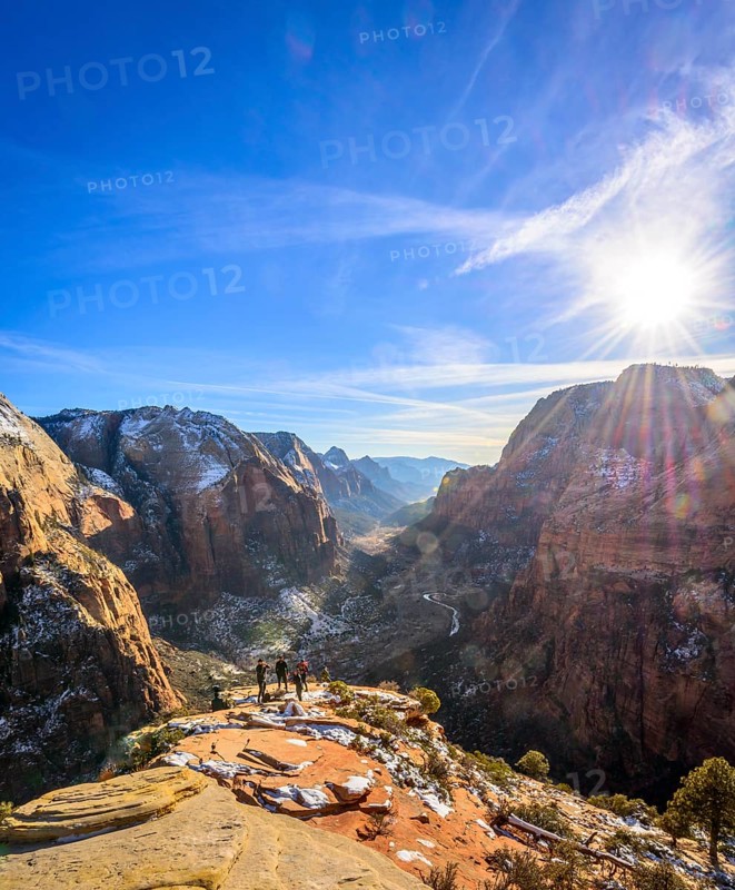 View from Angels Landing to Zion Canyon
