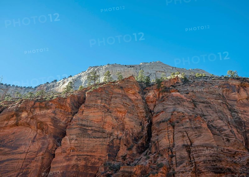 Red sandstone wall