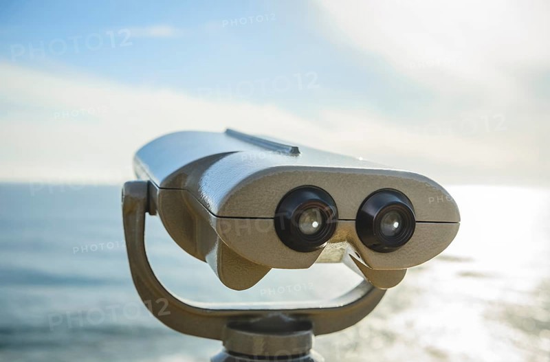 Telescope aimed at a distance