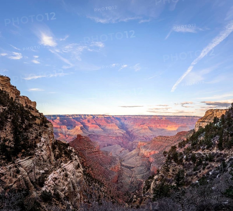 Canyon of the Grand Canyon and Bright Angel Trail