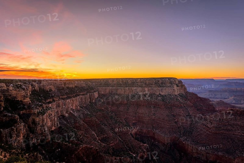 Gorge of the Grand Canyon at sunset