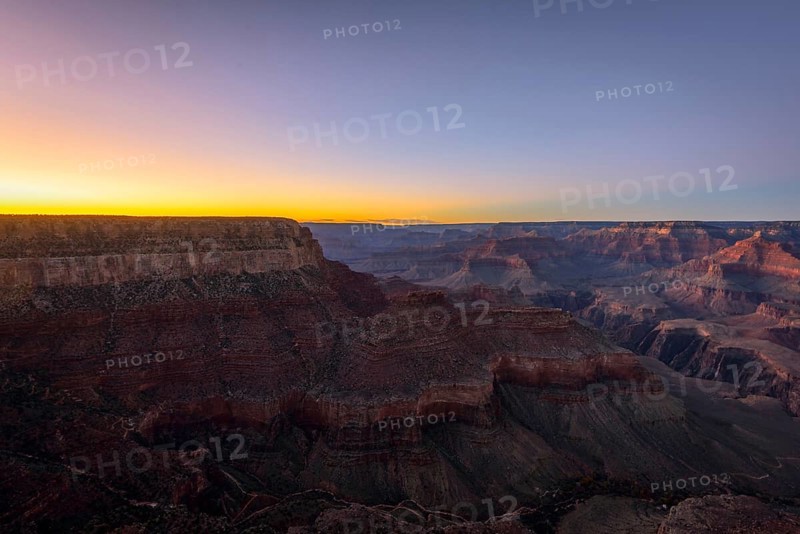 Gorge of the Grand Canyon at sunset