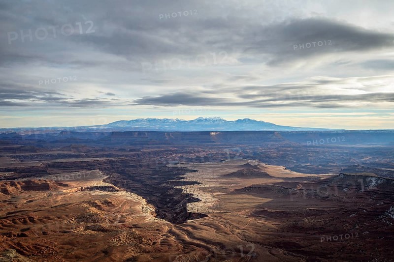 View from Grand View Point Overlook to erosion landscape
