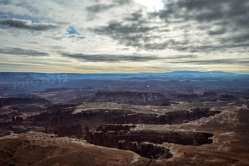 View of erosion landscape from Grand View Point Overlook