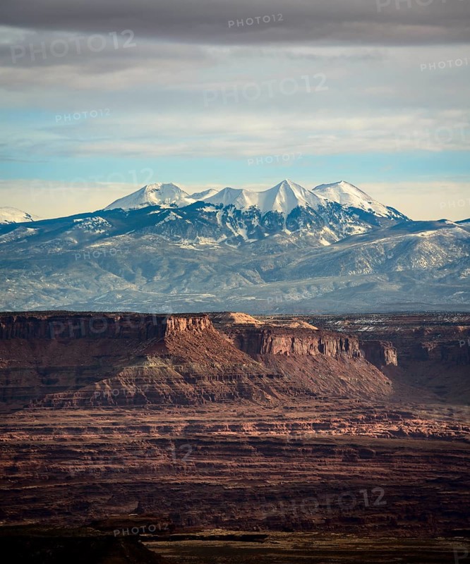 View from Grand View Point to La Sal Mountains