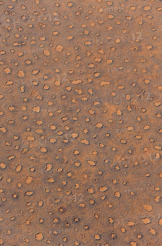 Aerial view from a hot-air balloon at the edge of the Namib Desert