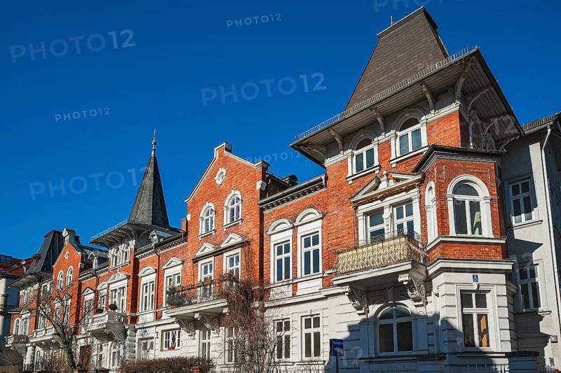Classicist brick facade