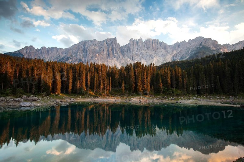 Mountains and lake
