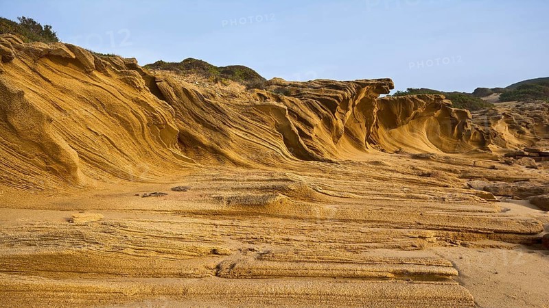 Washed out rock