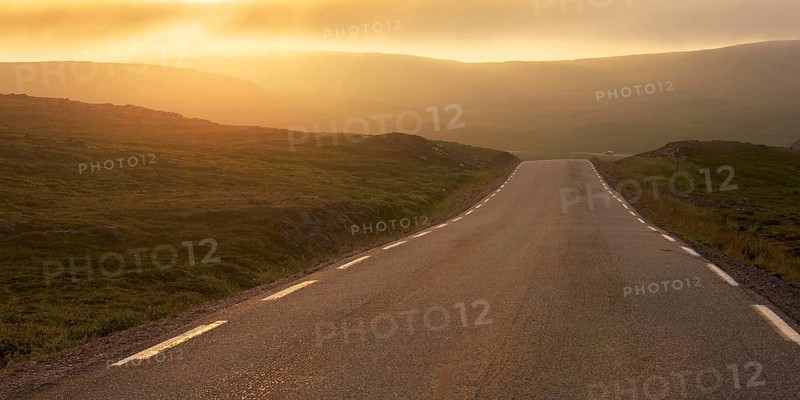Road through a barren plateau