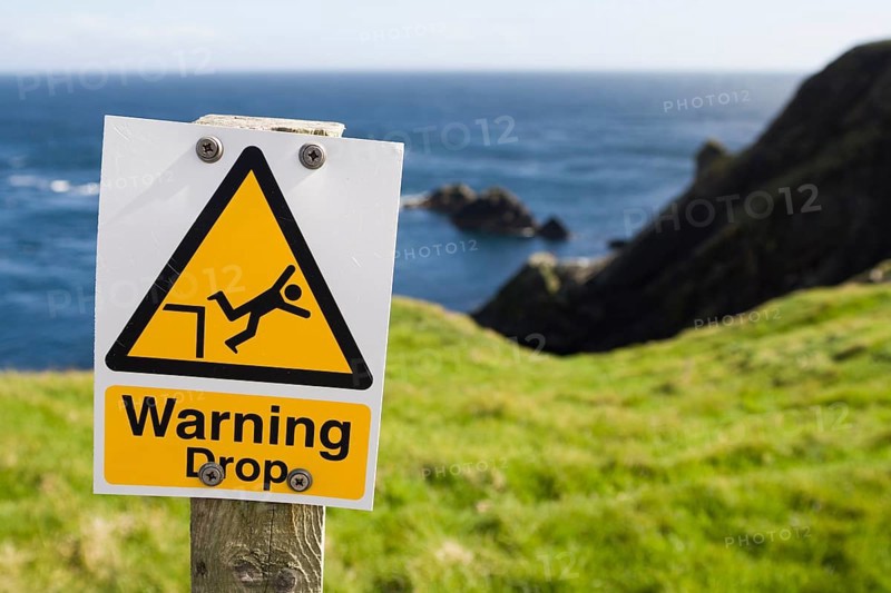 Warning Drop sign