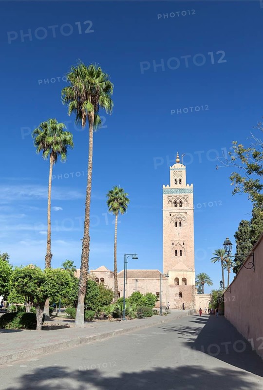 The minaret of Koutoubia Mosque in Marrakech