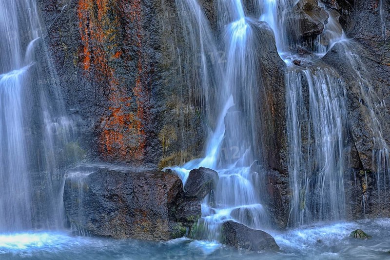 Hraunfossar Waterfall